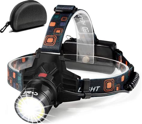 Lampe frontale rechargeable .